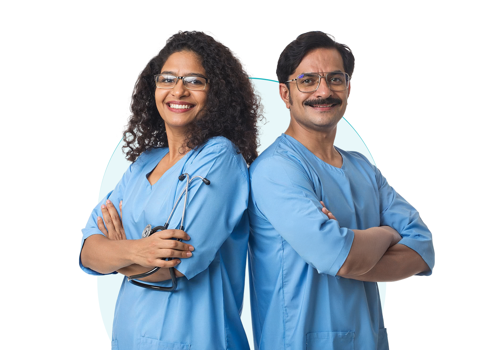 Medical professional using Patient Lens AI platform